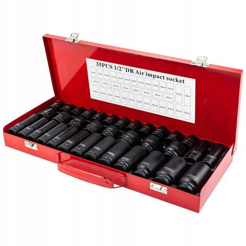 Sada Rázových Nástavců Ocel Cr-mo 1/2" 8-32