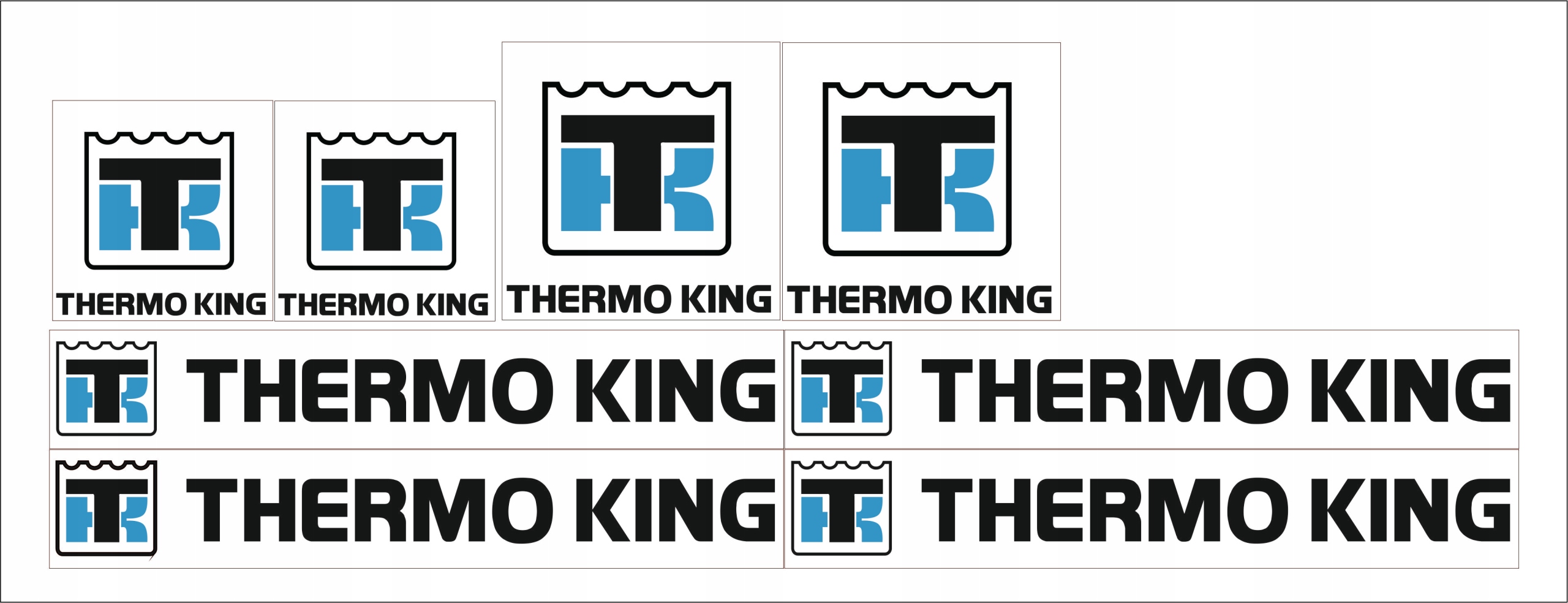 Naklejki Naklejka Thermoking Zestaw