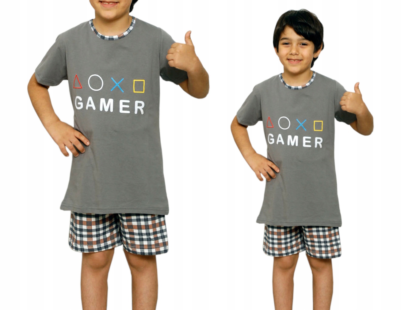 

Piżama chłopięca Gamer szara k/r, bawełna roz.140