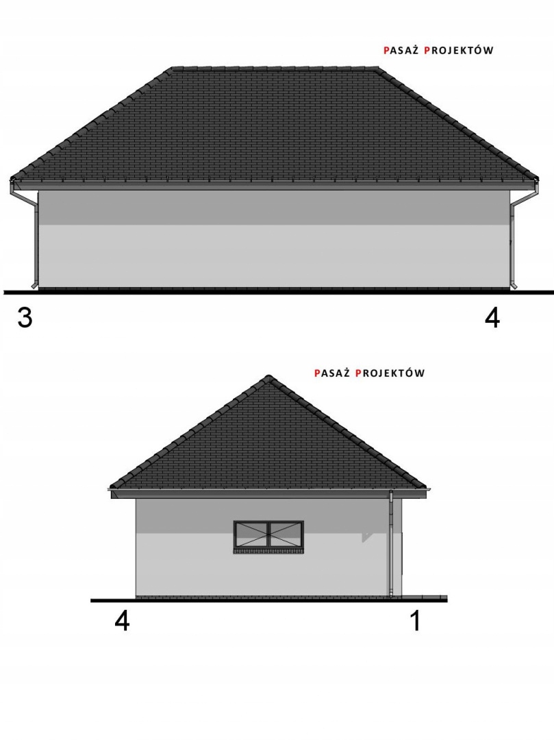 PROJEKT GARAŻU TRZYSTANOWISKOWEGO G311 Marka inna