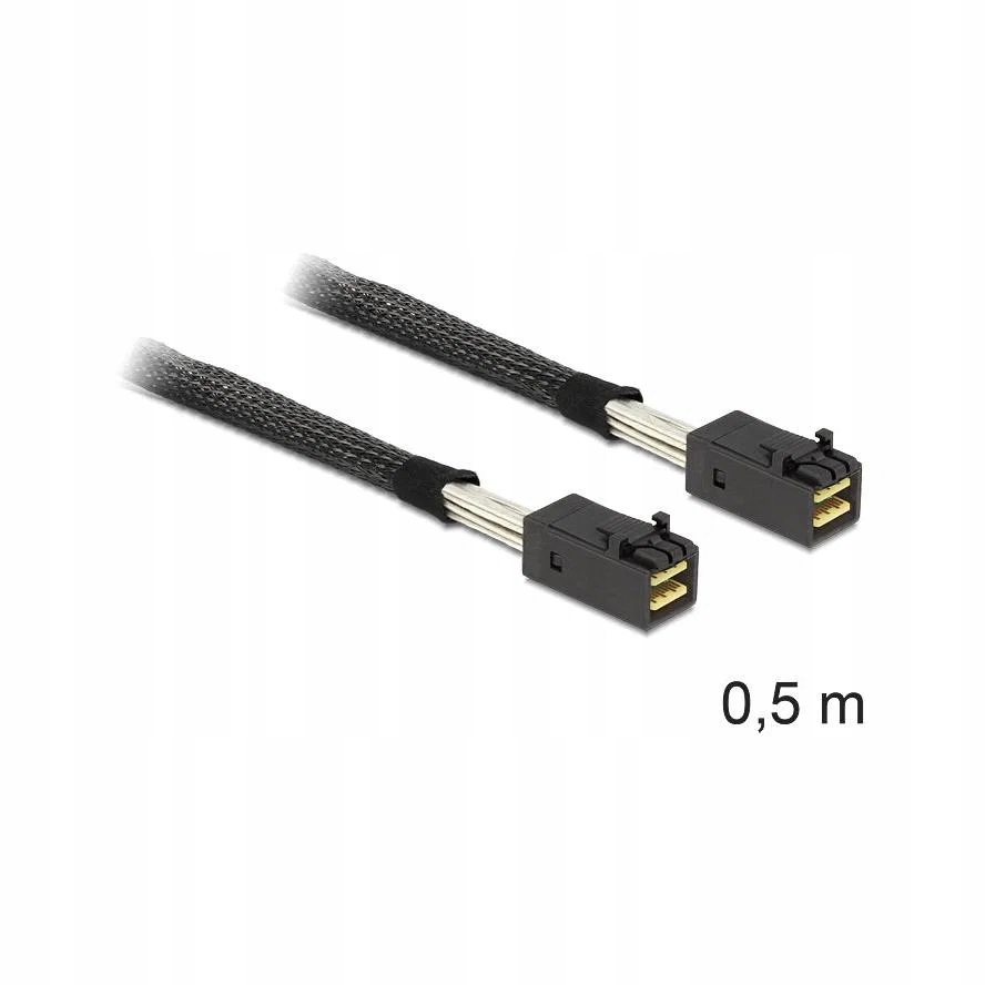 KABEL DELL SAS SFF-8087 PROSTY I KĄTOWY 85CM