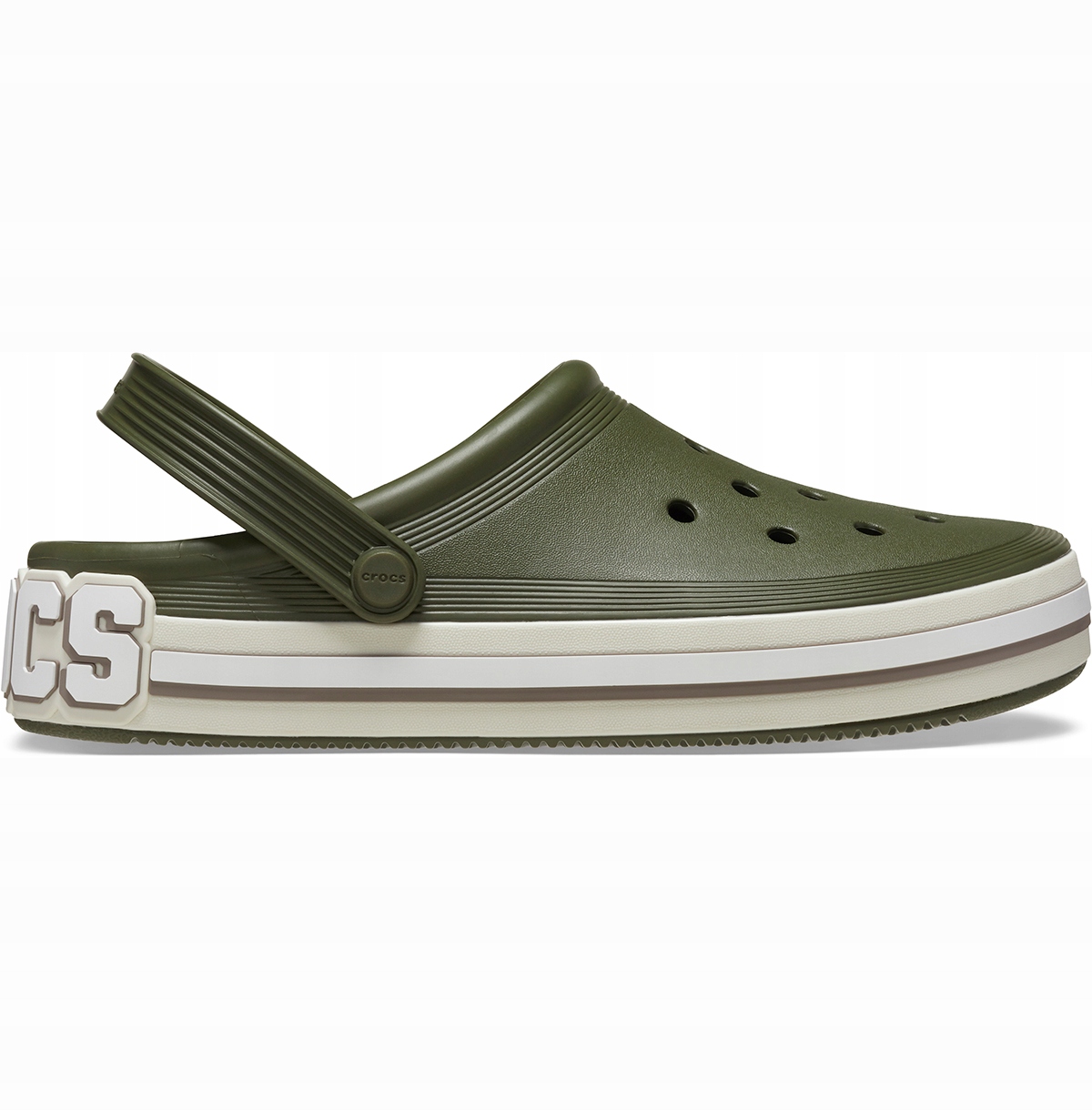Nazouváky Crocs Off Court Logo Clog M5/W7 37,5 Army Green