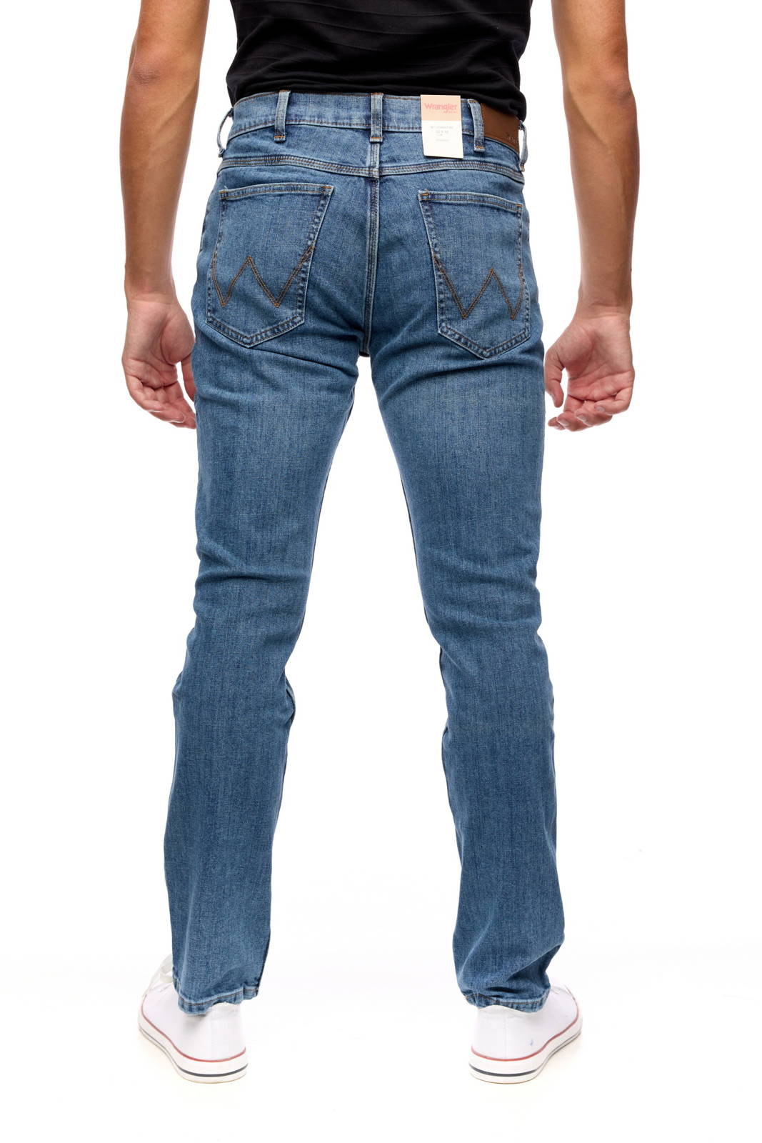 Pánské jednoduché džíny Wrangler Regular MID Stone W10GM614V 40/30