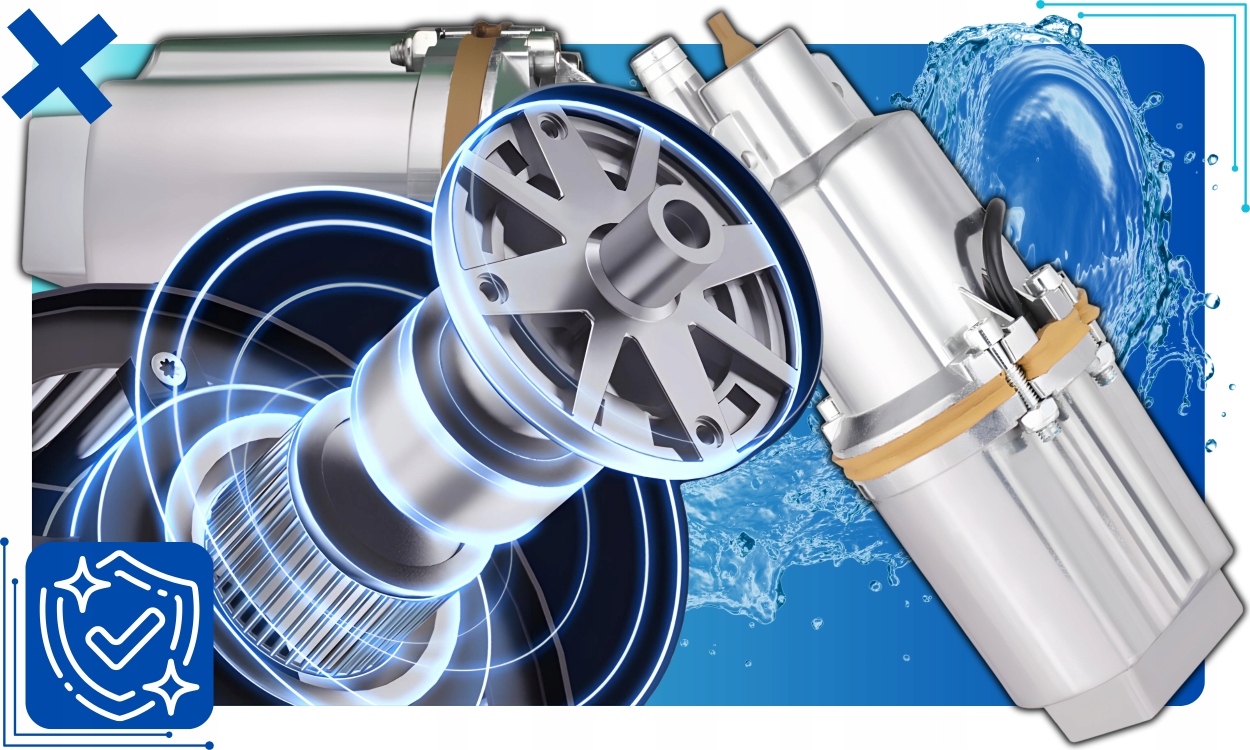 POMPA DO WODY CZYSTEJ I BRUDNEJ 1200L/H ZATAPIALNA RUSKA NUREK 600W MOCNA Producent inna