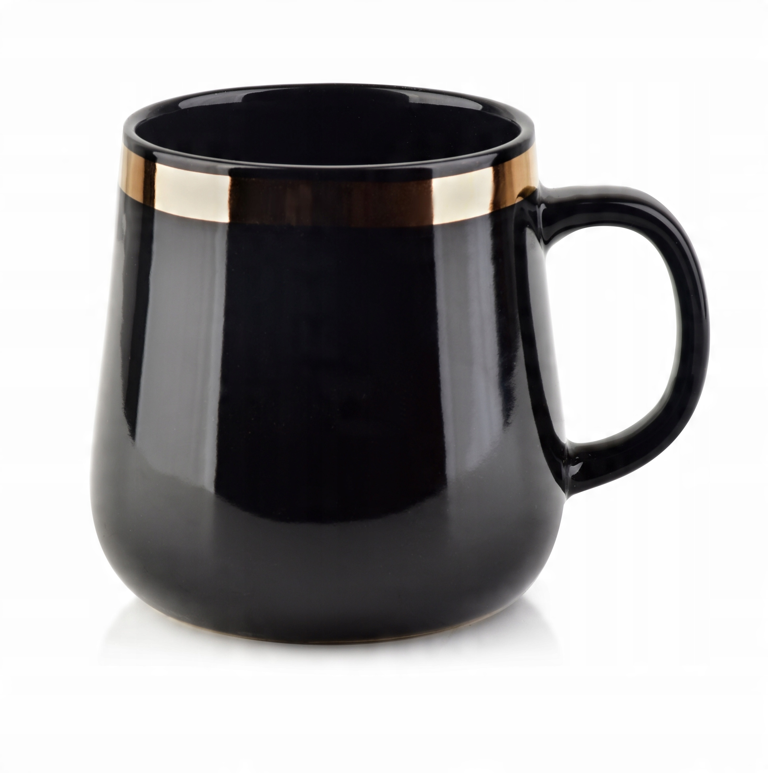 

Czarny Złoty Duży Kubek Porcelanowy Do Kawy 500ML
