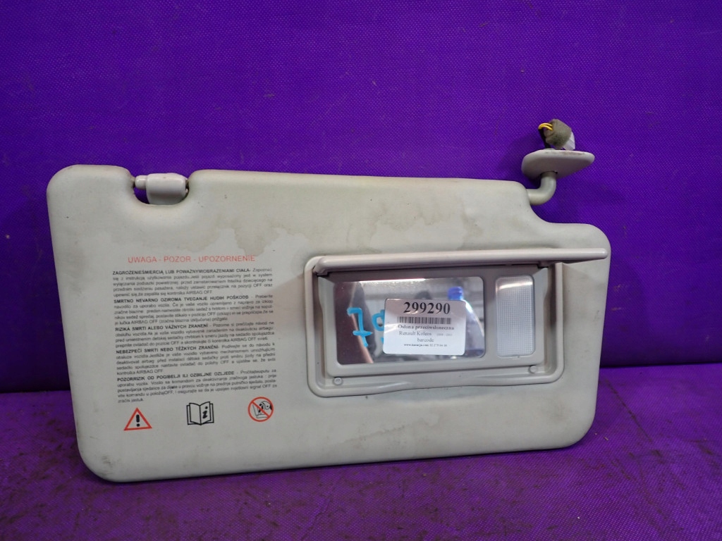 RENAULT KOLEOS I 08-11 OSŁONA PRZECIWSŁONECZNA PRAWA EU