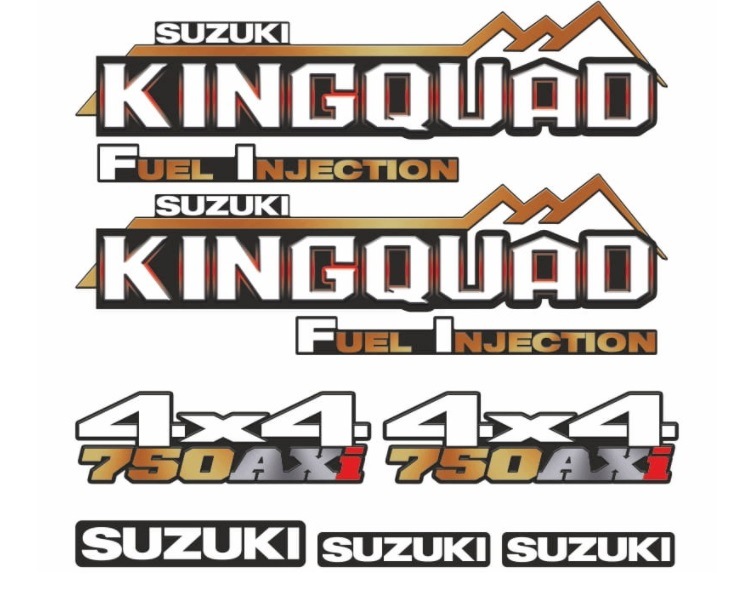 Zestaw naklejek Suzuki Kingquad 750 naklejki