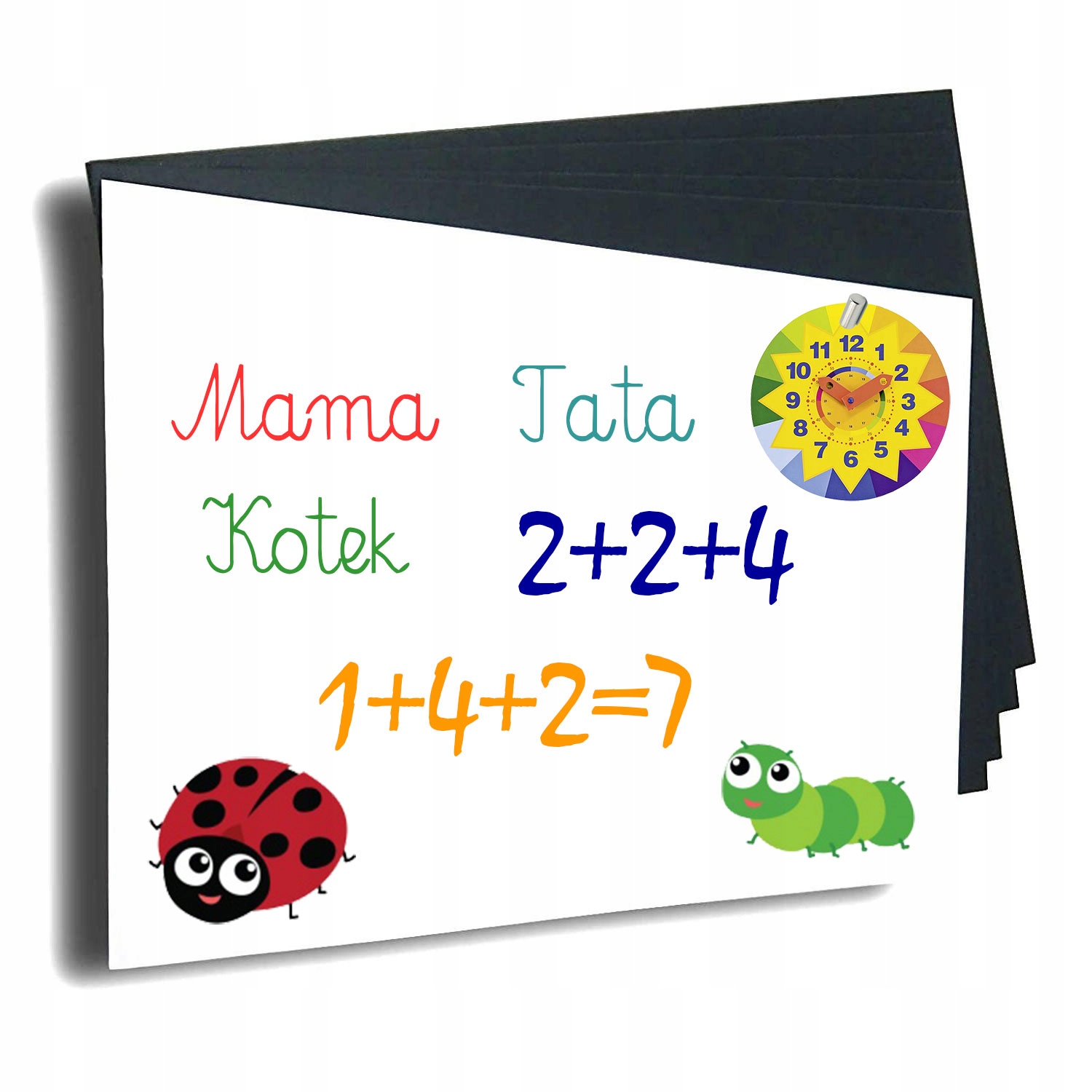 

Tablica Magnetyczna Suchościeralna 2 w 1 5 Szt Pet