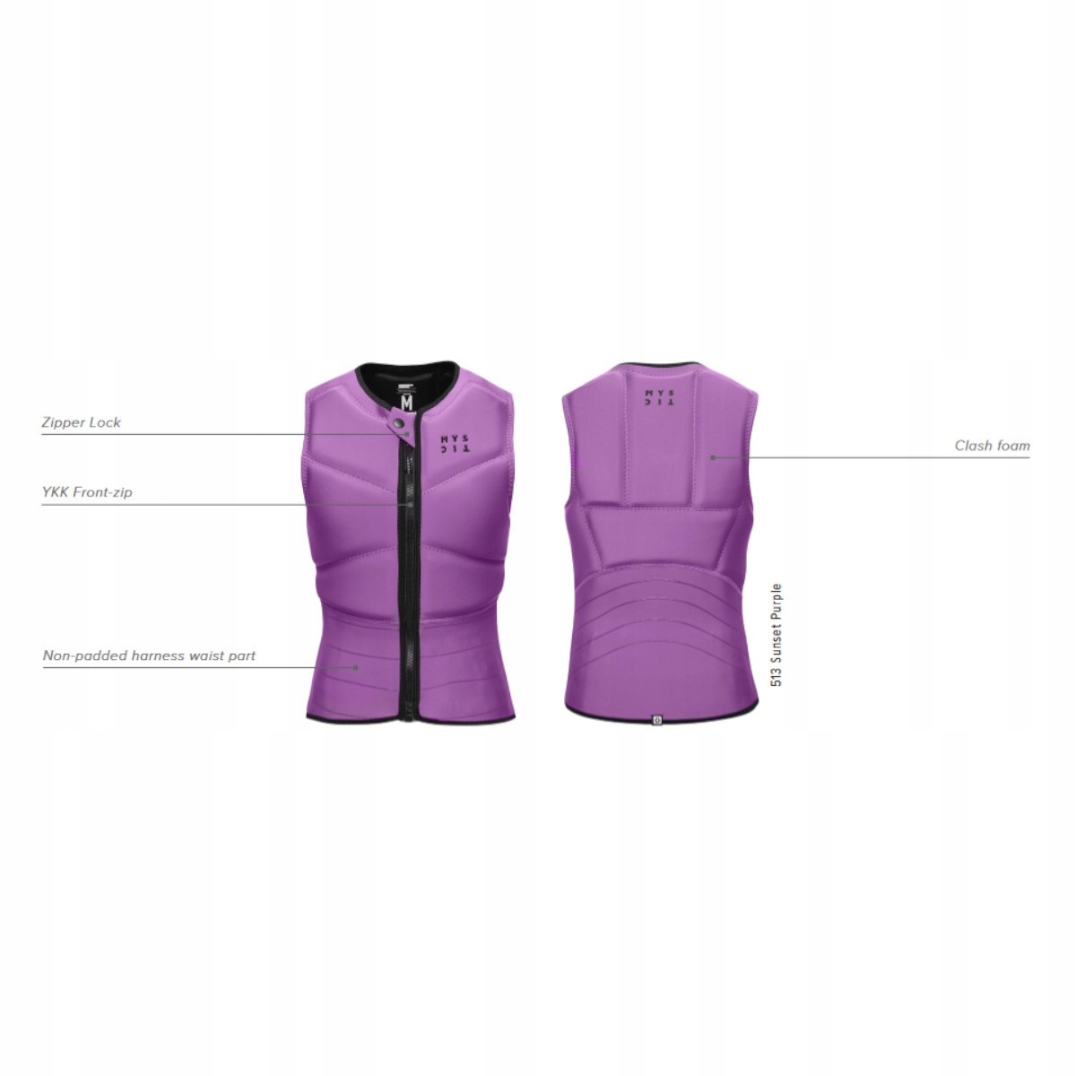 Kamizelka ochronna Mystic Star Impact Black S Model Star