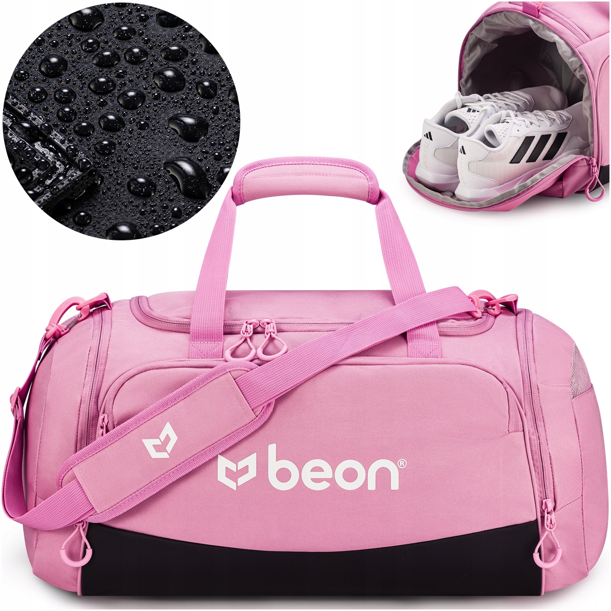 Torba Sportowa Treningowa Fitness Na Siłownię Damska Na Ramię Beon Premium