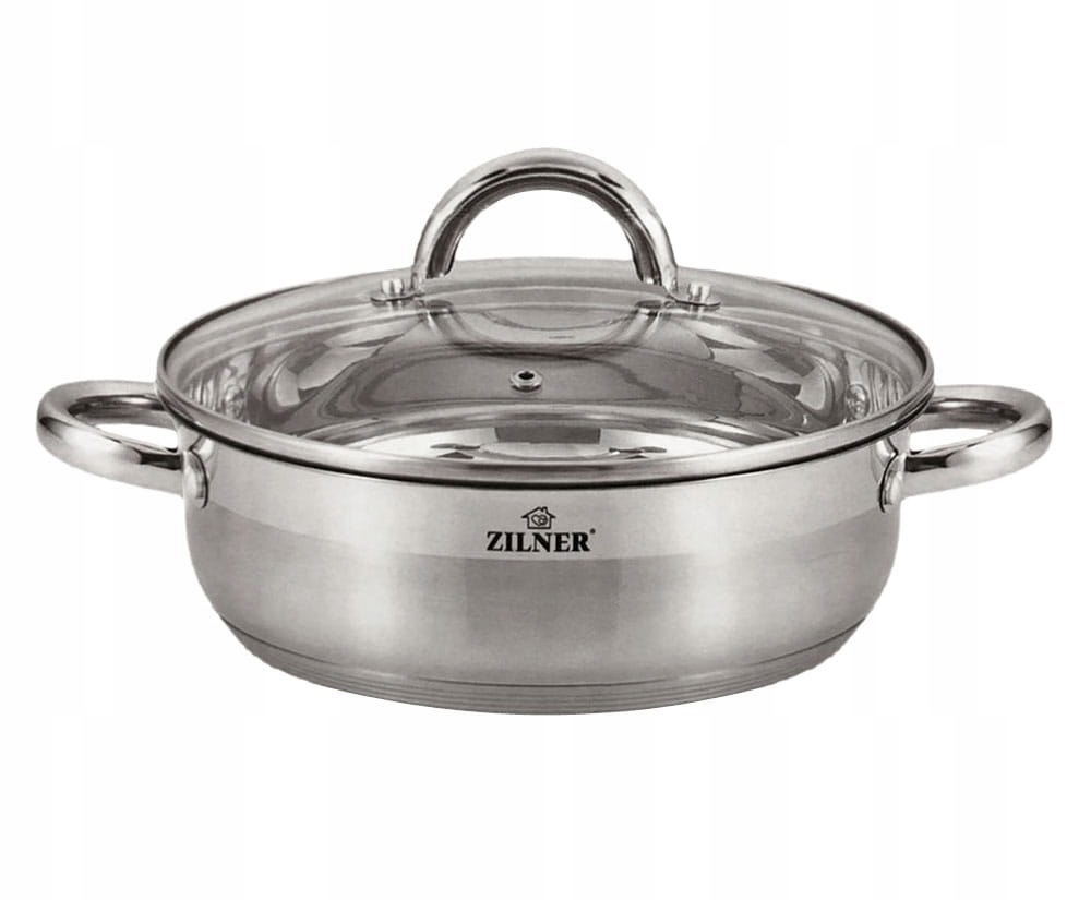 GARNEK STALOWY NISKI 20CM ZILNER 2,0 l INDUKCJA