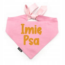 Levně Nákrčník personalizovaná s jménem psa Psiakrew Pink Brokat L