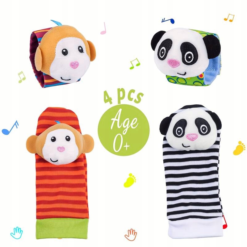 SKARPETKI 3D + OPASKI NA RĄCZKI GRZECHOTKI 4SZTUKI Kod producenta 5061145083353