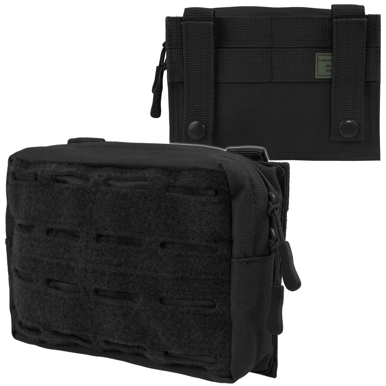 Kieszeń ładownica pozioma zasobnik organizer laser cut Mil-Tec molle czarna