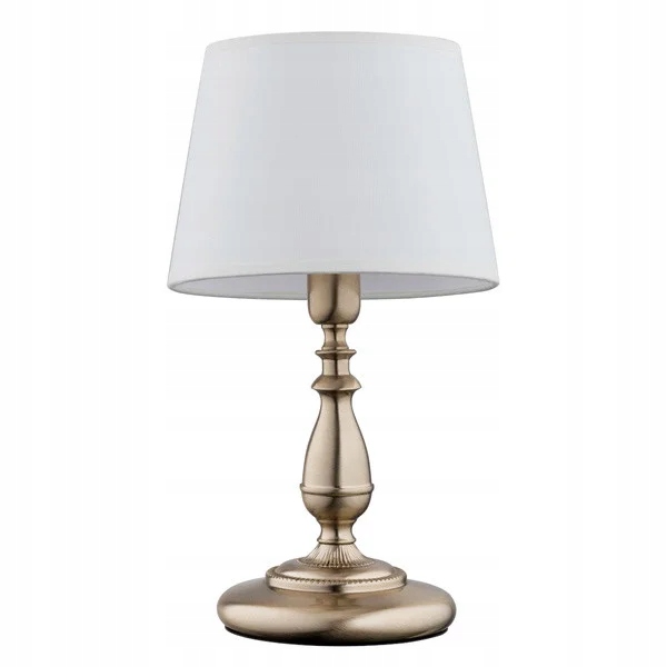 Nočná stolová lampa Alfa Roksana patina/biela 1xE14 10W IP20 35cm