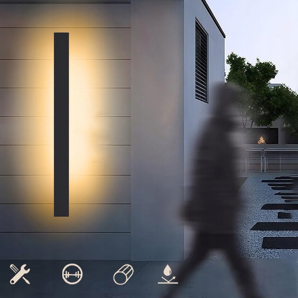 Nástěnná lampa Led vnitřní venkovní moderní 100 cm Vodotěsná