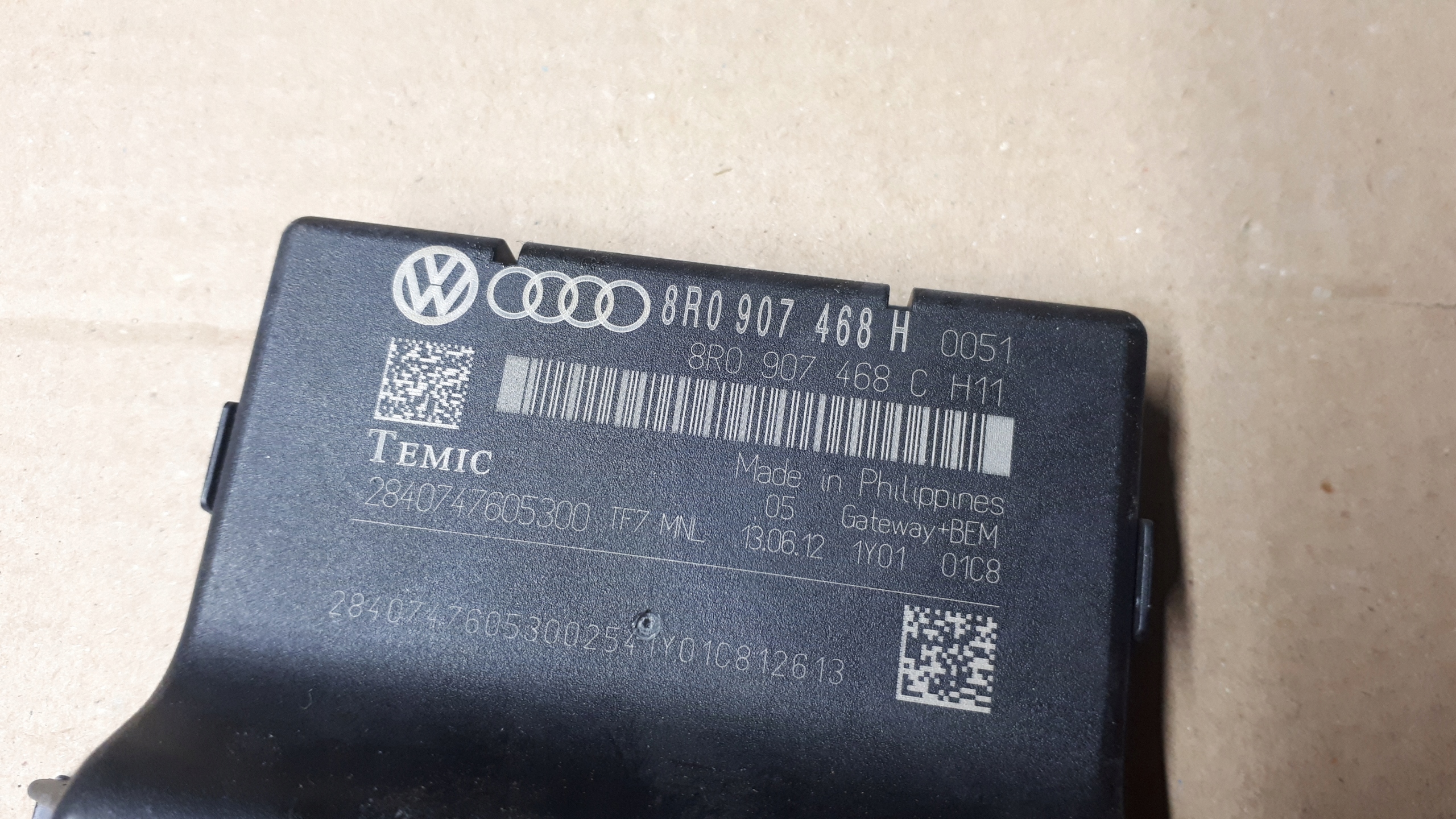 A4 B8 LIFT A5 module GATEWAY control unit 8R0907468H