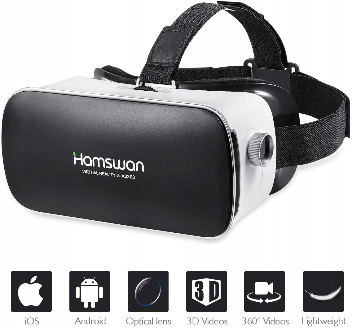 Zestaw wirtualnej rzeczywistości HAMSWAN 3D, VR - Sklep, Opinie, Cena w  Allegro.pl