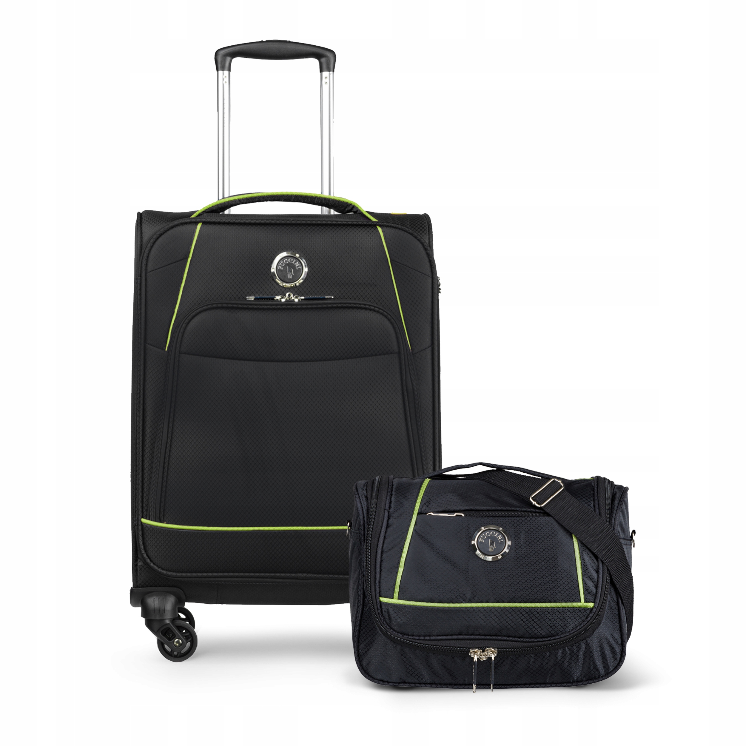 Puccini Sada cestovních kufrů Sada měkkých kabin Kufřík 2v1