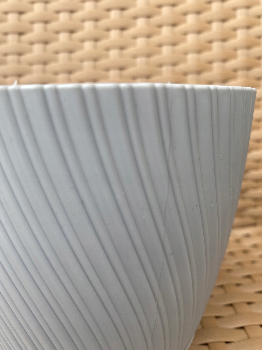 OSŁONKA doniczka miska donica 13cm SZARA DM13 Maks. szerokość 12 cm