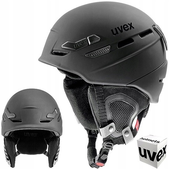 Lyžařská a snowboardová přilba Uvex p.8000 Tour 55-59 Cm černá matná