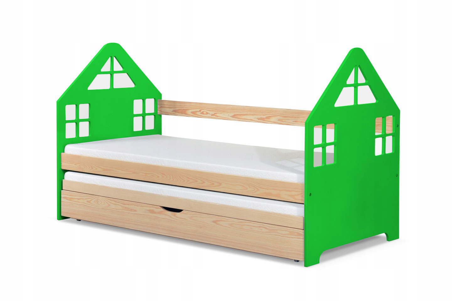 Łóżko parterowe Domek 2 160x75 MATERACE GRATIS Typ łóżko pojedyncze