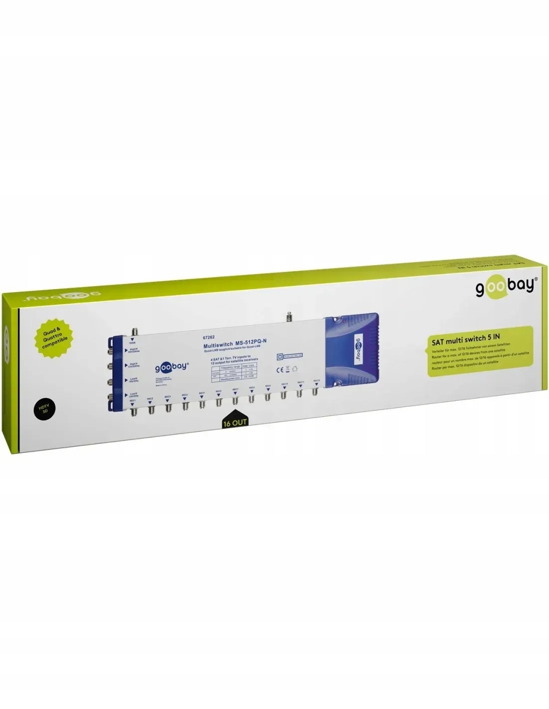 Rozdzielacz Satelitarny 5 Wkład Goobay Rb6726