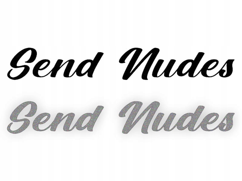 Send Nudes - Naklejka na samochód na auto - ODBLAS