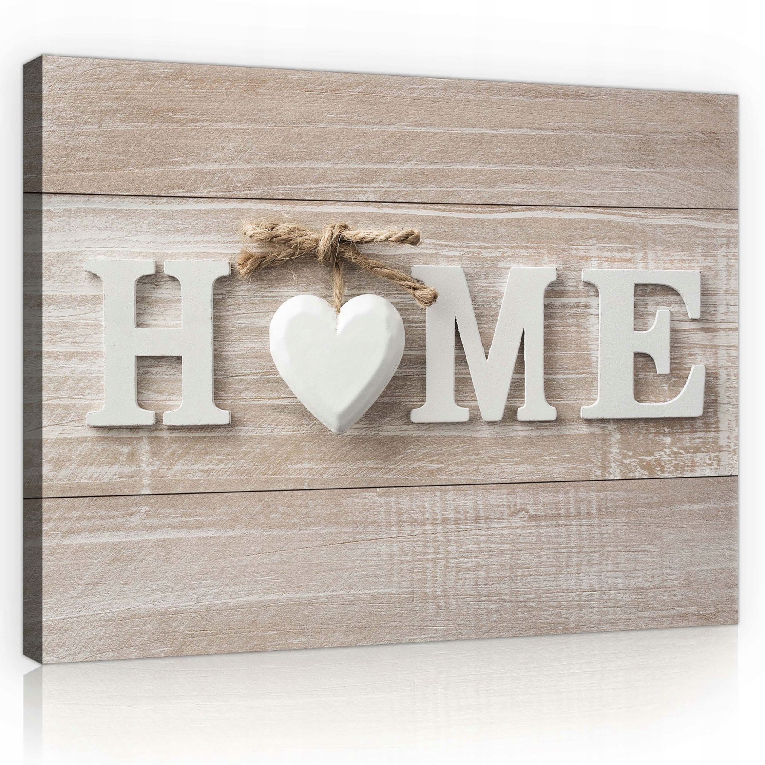 Obraz 100x75 Domácí dům láska srdce dřevěný rustikální útulný rodina
