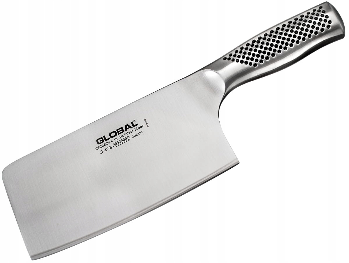 Čínsky nôž cai dao Global G-49/B 17,5 cm Cromova 18 dimples Japonsko