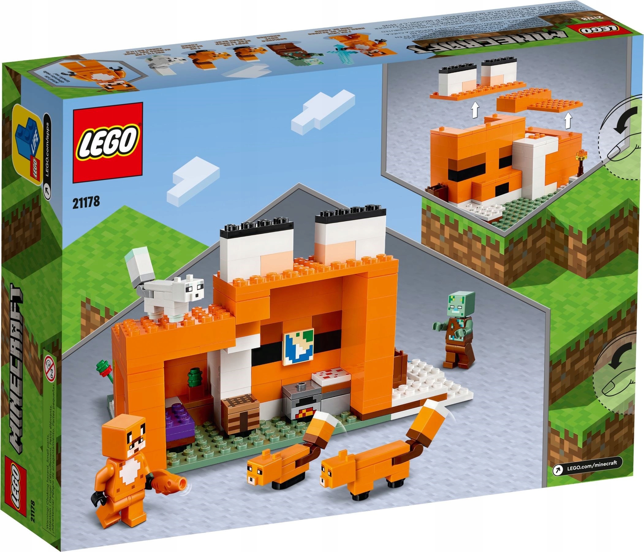 LEGO MINECRAFT Siedlisko lisów 21178 Marka LEGO