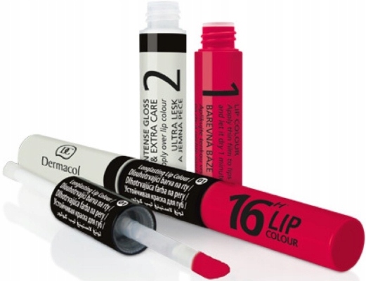 Dermacol 16h Lip Colour Długotrwała Pomadka Błyszczyk Do Ust 2w1 Kolor 06 Marka Dermacol