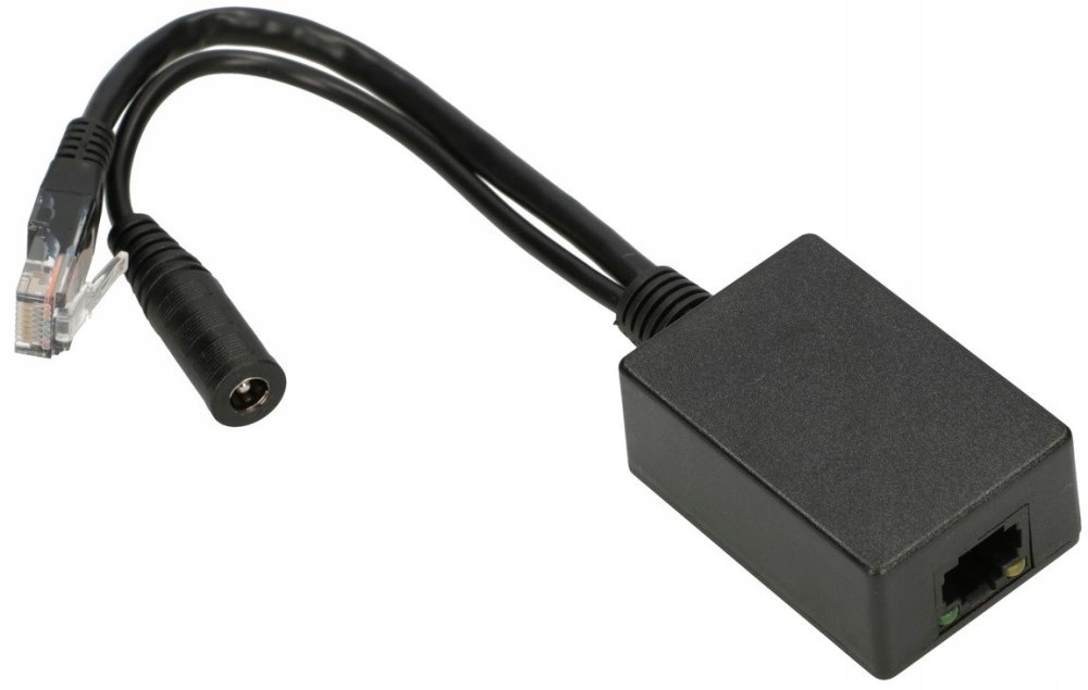 Extralink 1 Portowy Inwerter PoE Wejście 1x 1000Mb/ s RJ45/ Jack 10- 24V,