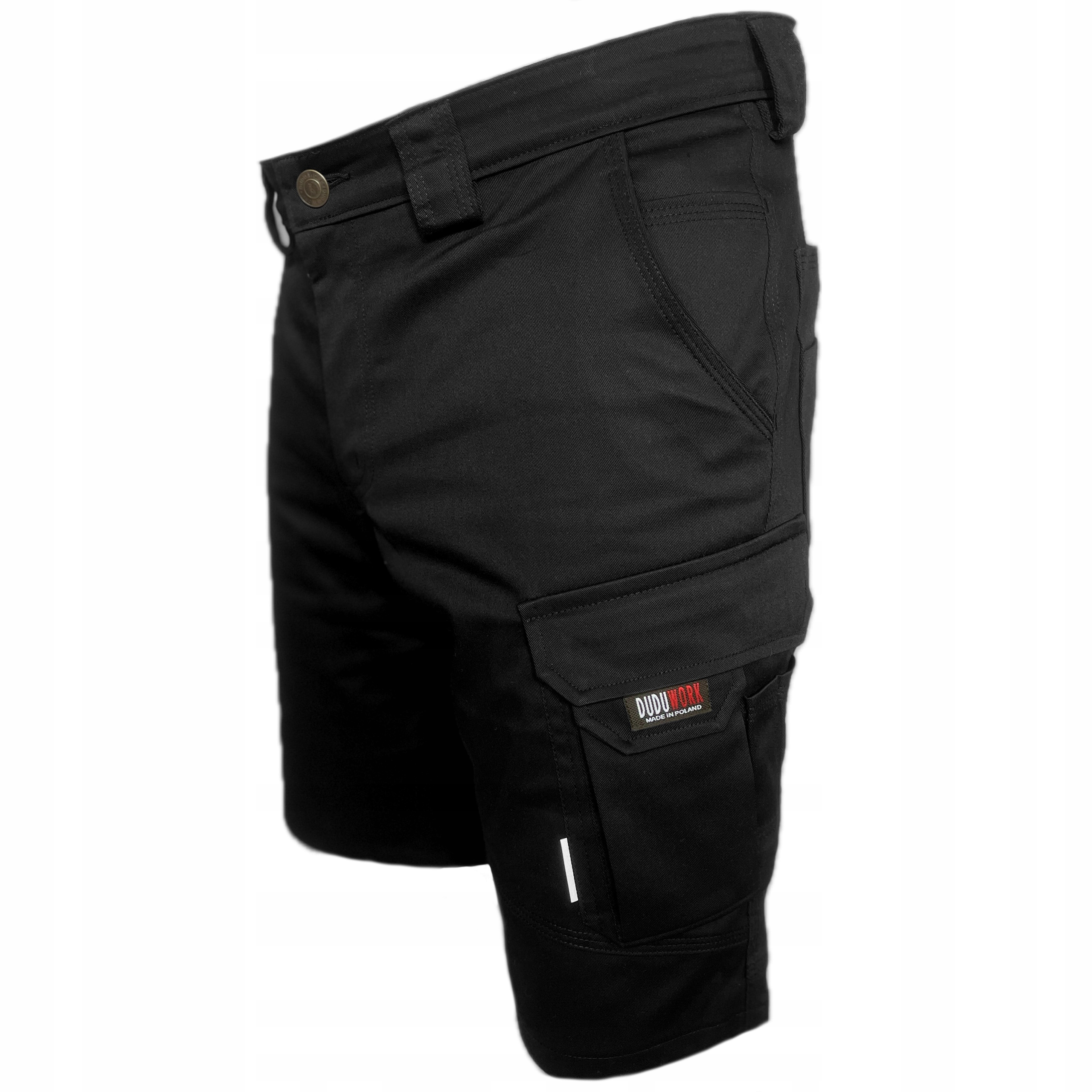 Pracovní Kalhoty Bozp DuduWork Černé Krátké Elastické 48
