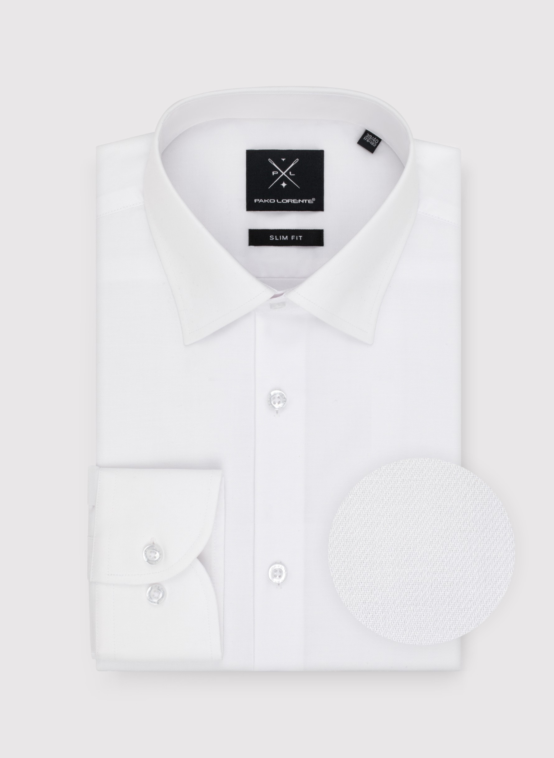 Elegantní bílá pánská košile Pako Lorente vel