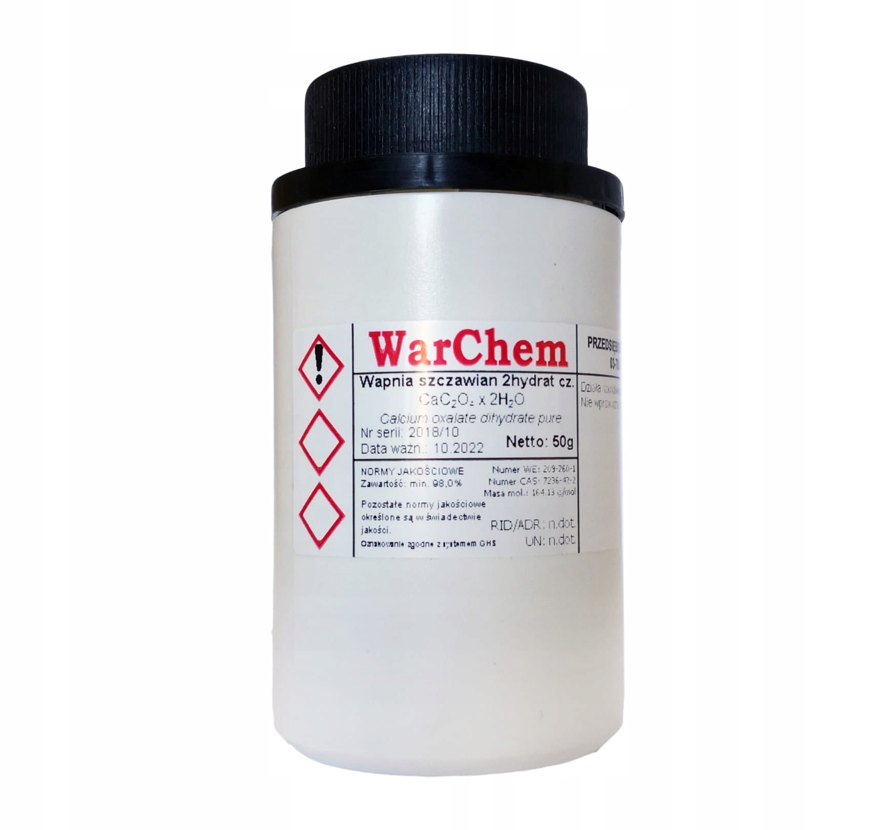 

Szczawian Wapnia 2hydrat czysty 50g
