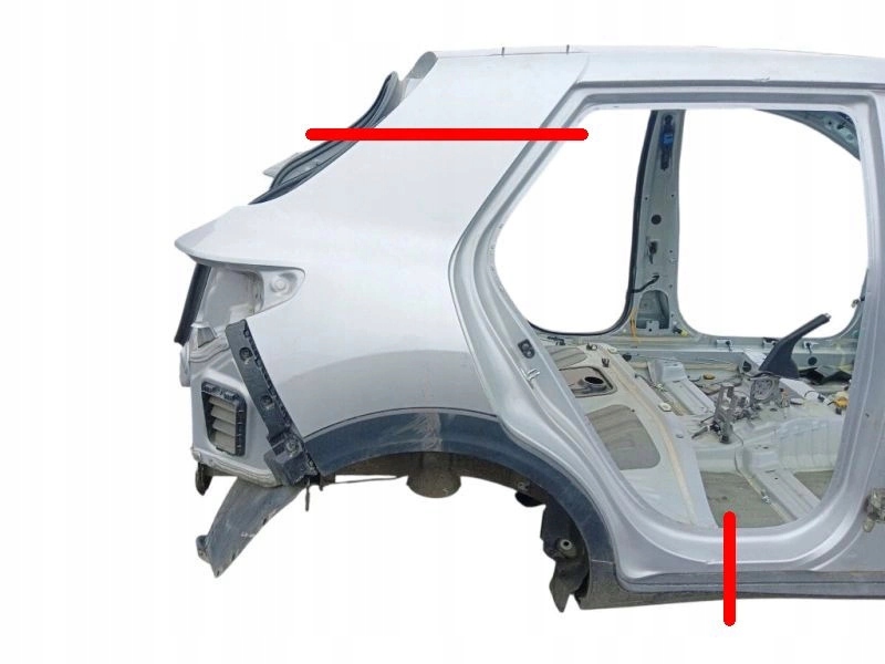 parafango Destra posteriore KIA STONIC LAK: 4SS SILKY SILVER (17-20)