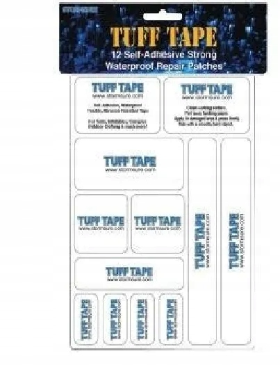 Wodoodporne łatki Stormsure Tuff Tape 12 sztuk Marka Stormsure