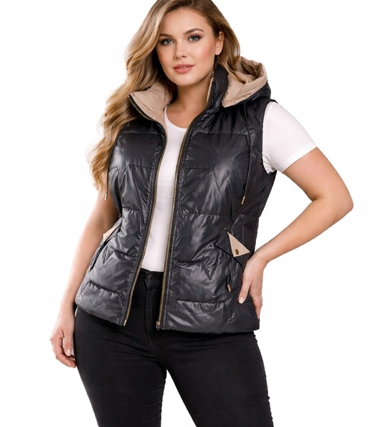 Dlouhý dámský jarní vesta Plus Size Agrafka 4XL