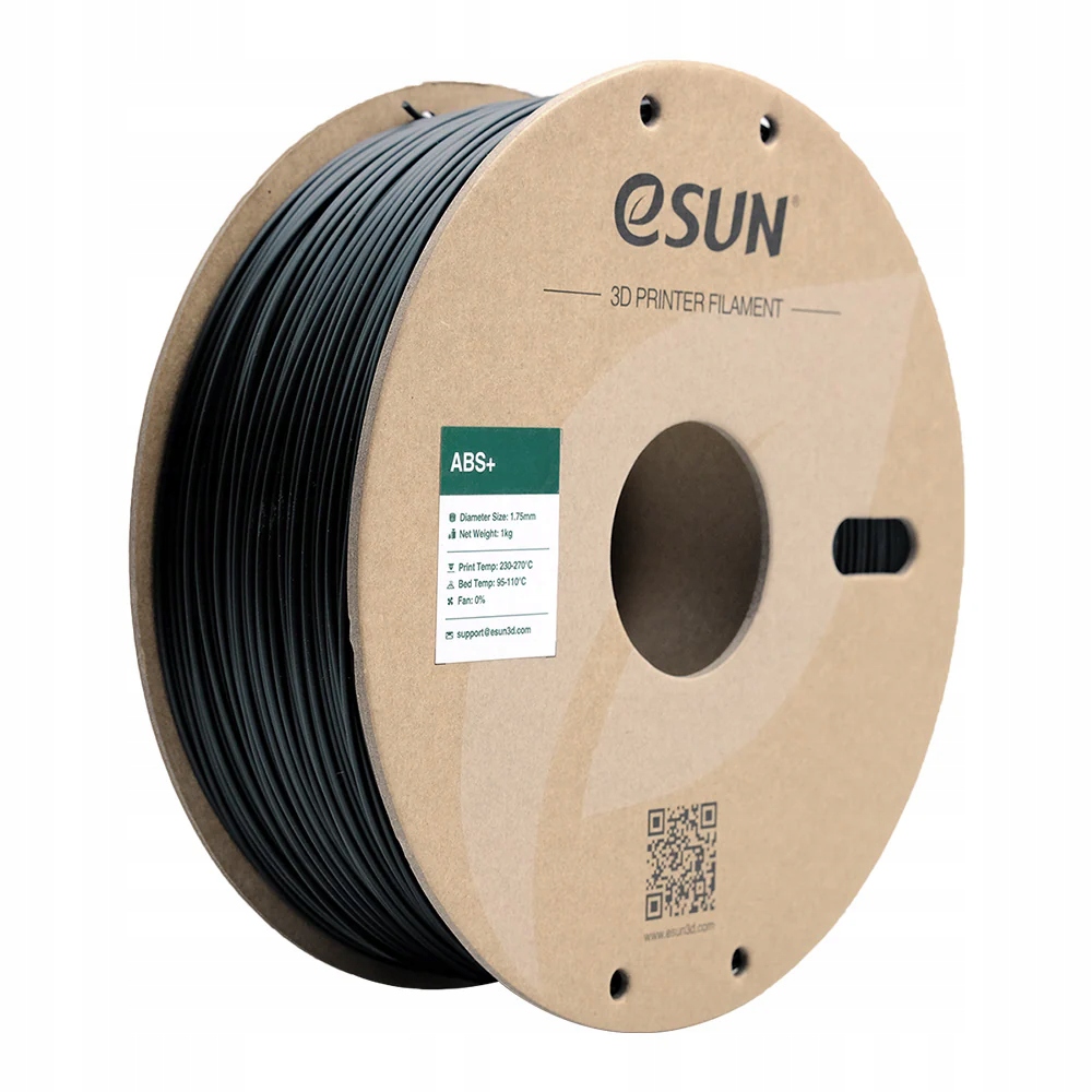 eSUN Abs+ Filament 1.75mm 1000g Black Czarny