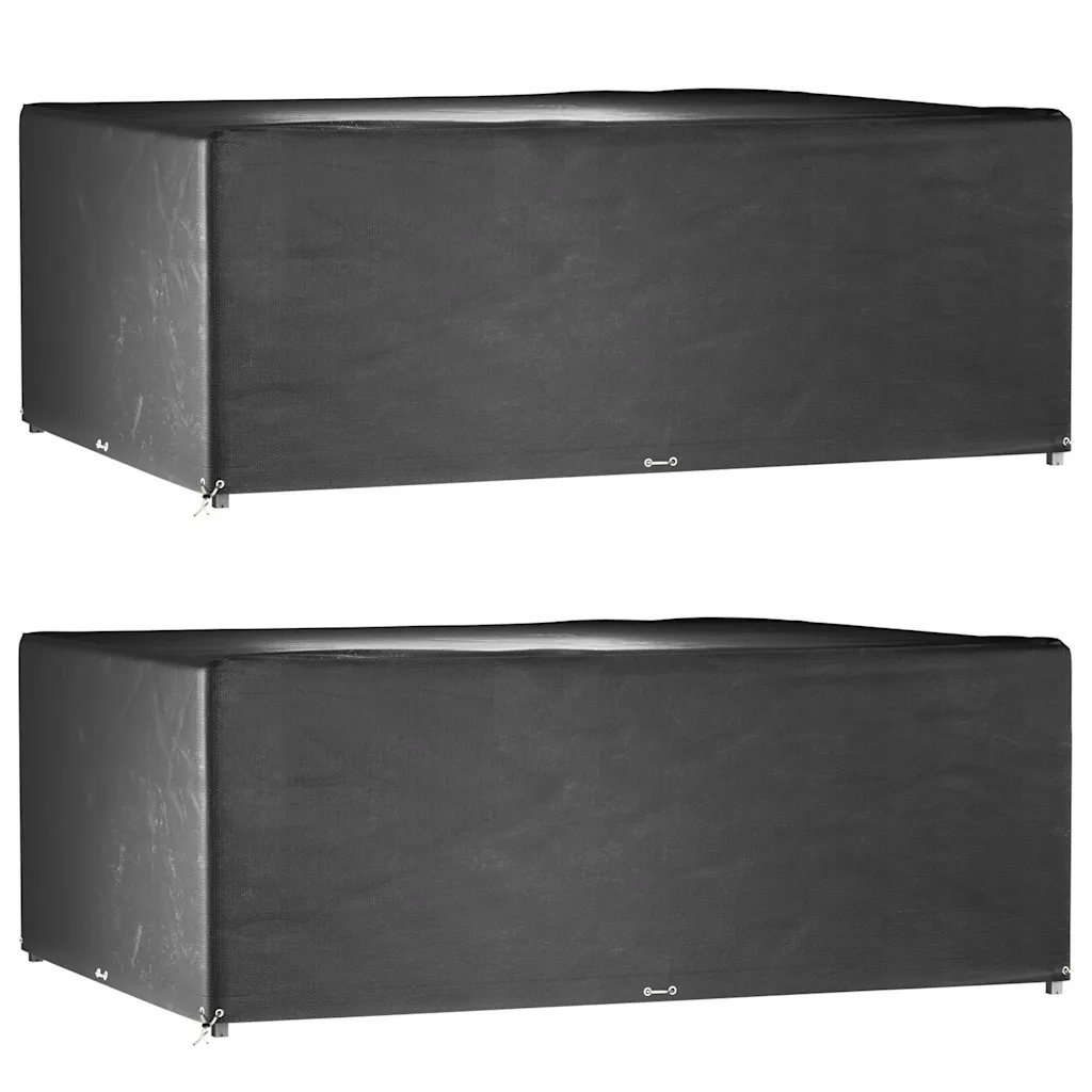 Černý obal na zahradní nábytek 300 x 250 x 90 cm, Pe, odolný vůči Uv záření