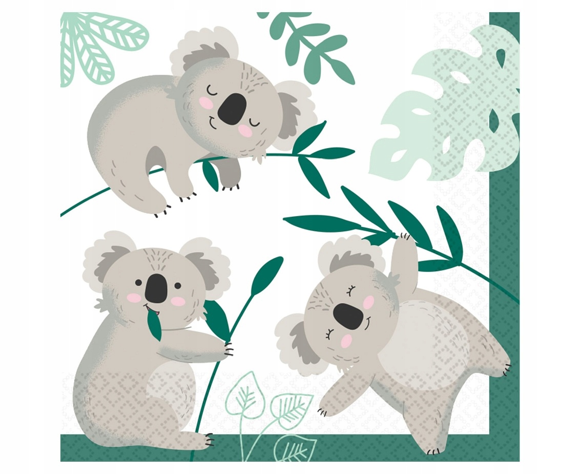 

Serwetki papierowe Koala 33x33 cm, 16 szt