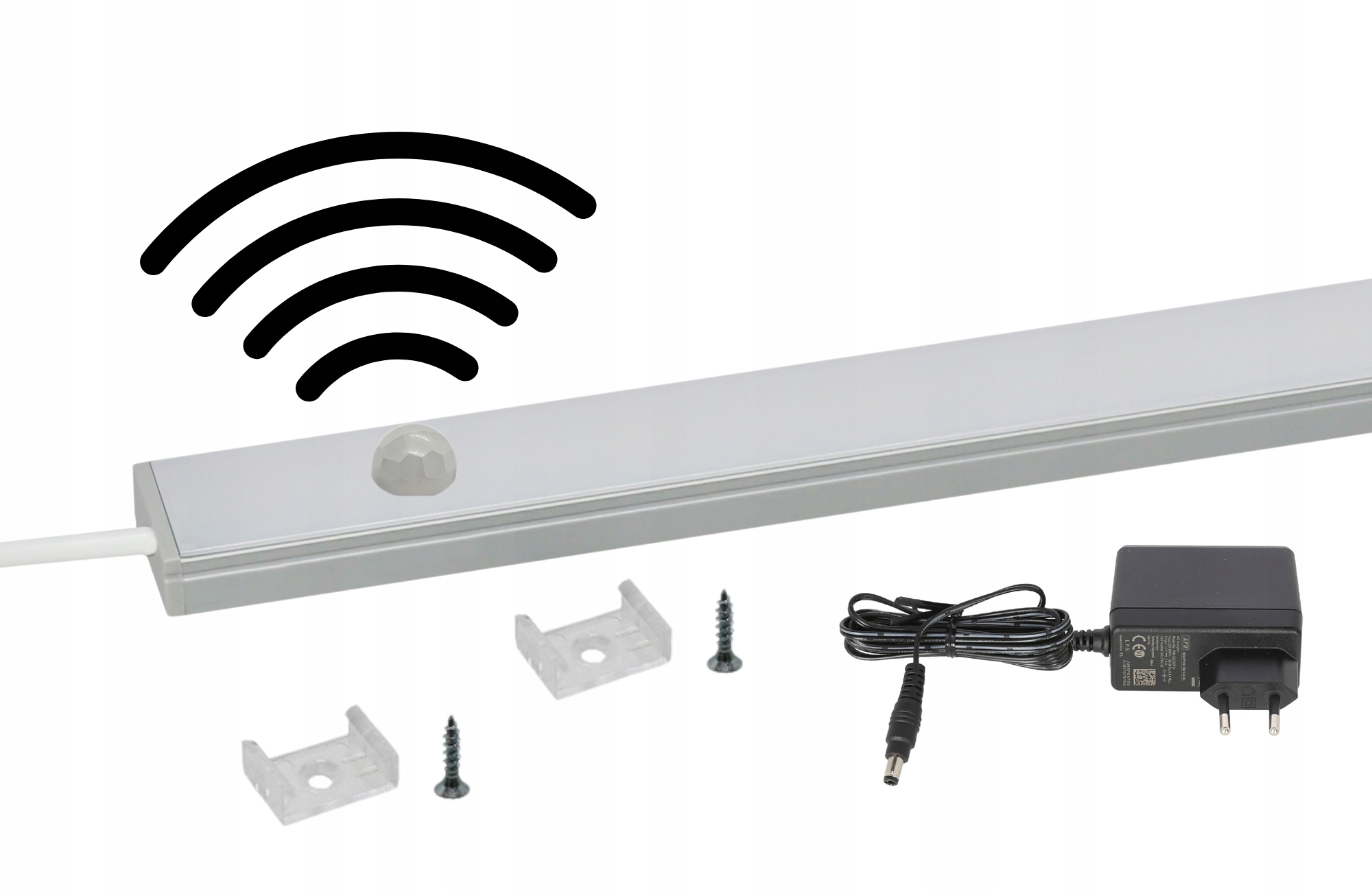 Led osvětlení do skříně, lišta, Led lampa s Pohybovým Senzorem, 50 cm teplá