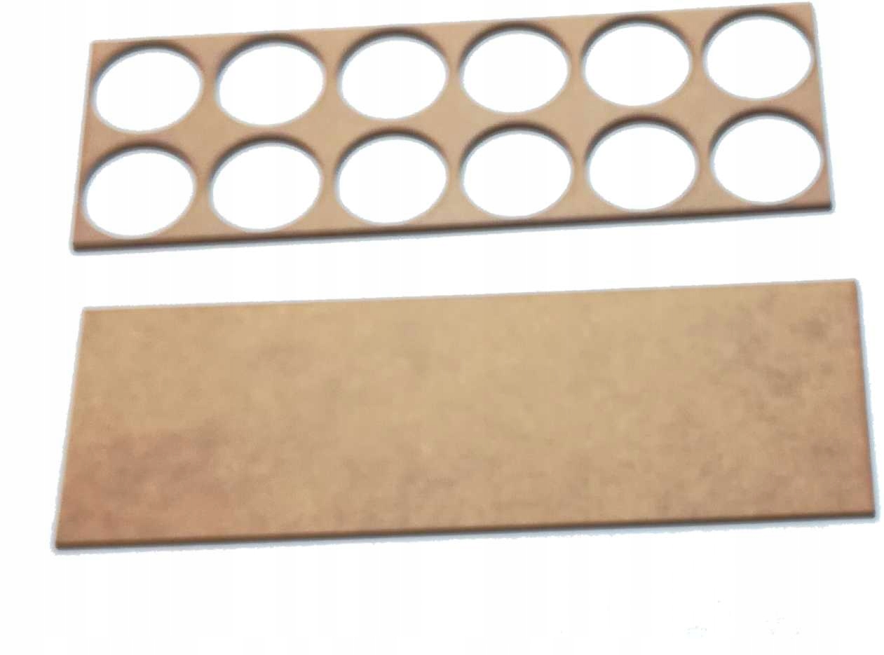 Movement Tray 25 mm 2x6x25 HDF/MDF / Mod Trays 1 szt. Frakcja brak