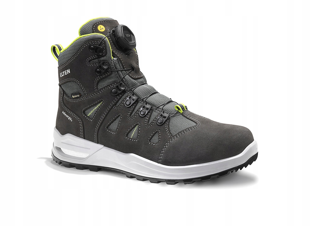 Pracovní boty Riley Xxf Boa Gtx grey-lime Mid Esd O2 Wr CI 976680-46