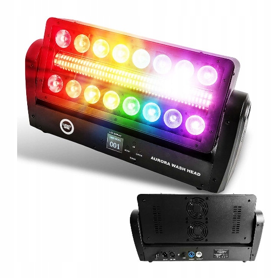Ruchomy Efekt Oświetleniowy Wash Led Stroboskop LIGHT4ME Aurora Wash Head