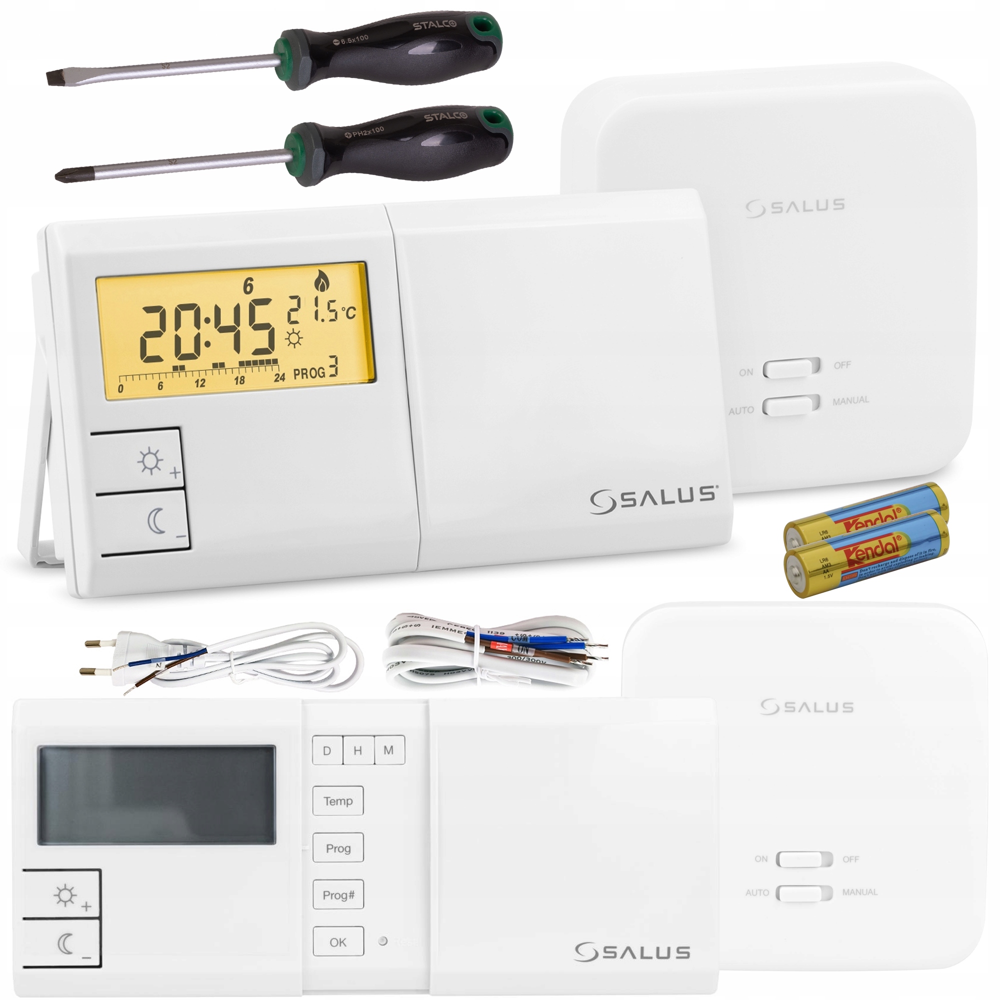 Ovládač 091FLRFV2 Regulátor Teploty Bezdrôtový Termostat Salus 091