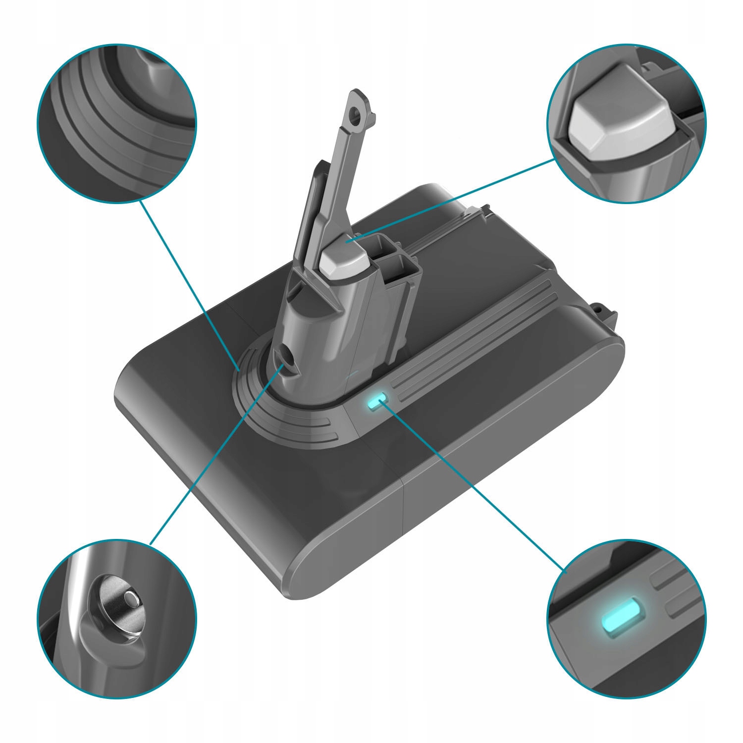 21.6V 4Ah Bateria Akumulator do Dyson V7 968670-02 Producent Swarey