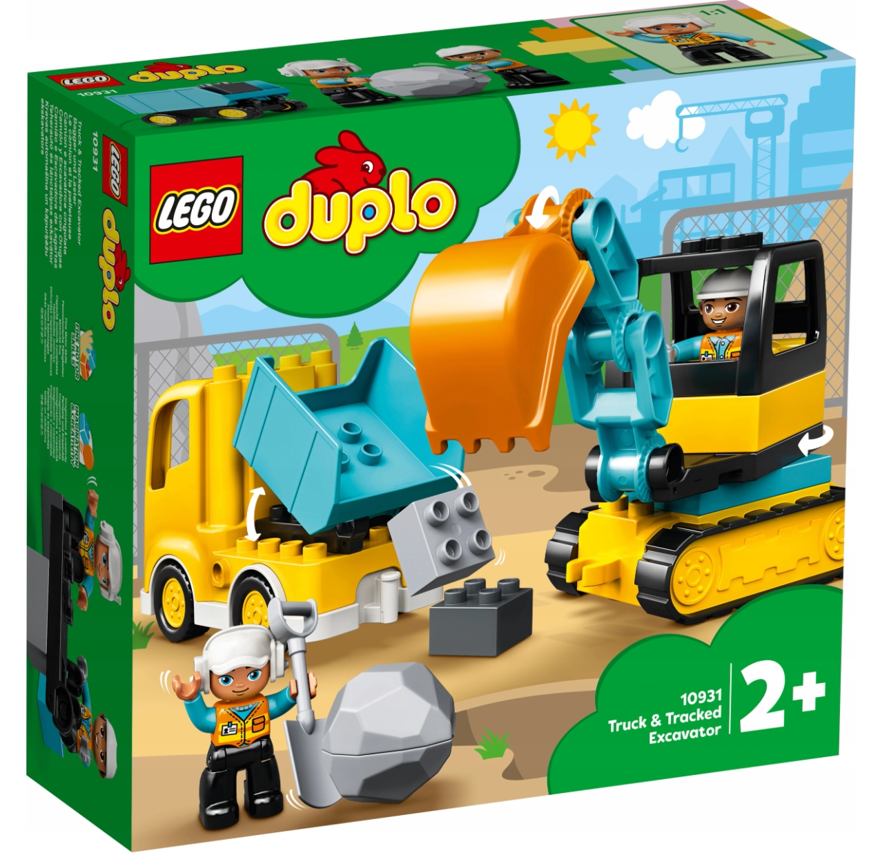 

Klocki Lego Duplo 10931 Wywrotka Koparka Budowa 2+