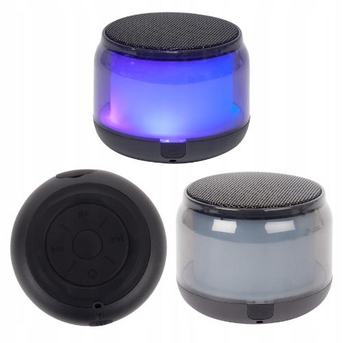 Głośnik Przenośny Led Moc 3W Usb-c Bluetooth 5.3 Długi Czas Pracy 4H